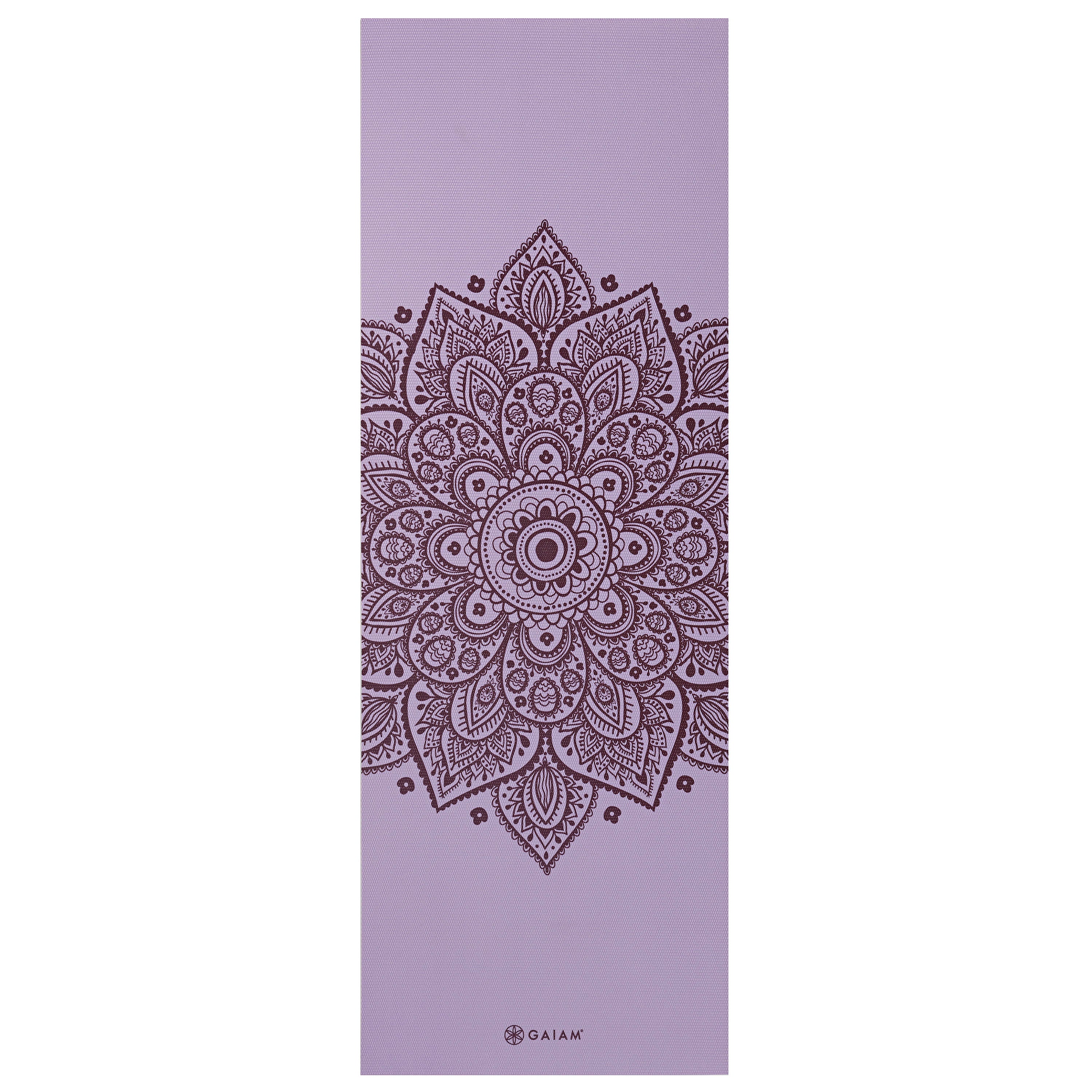 Gaiam Cool Mint Sundial Yoga Mat (5mm) New Lilac flat